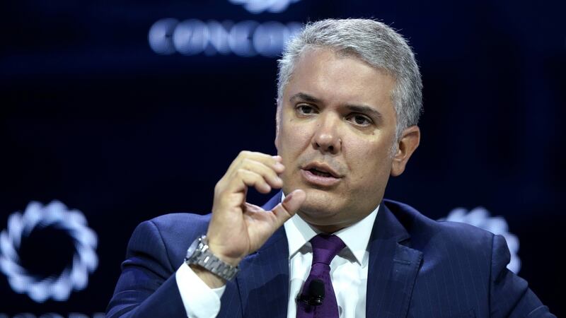 Colombia president Iván Duque Márquez. Photograph: Getty Images