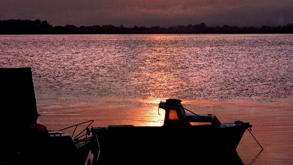 Dungarvan Harbour, Co Waterford. The local GAA club paid tribute to a young man who drowned in Thailand.