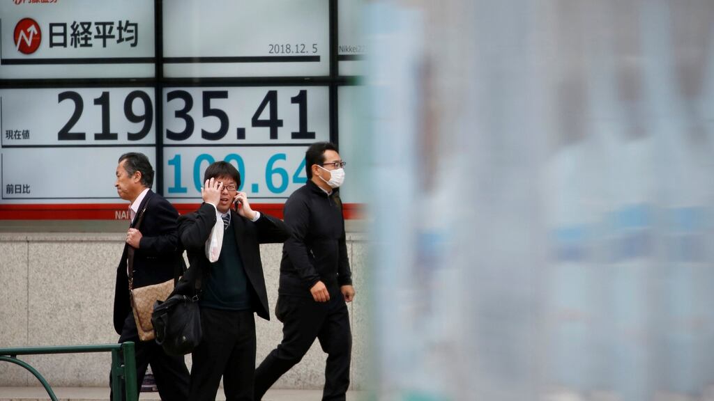 Japan’s Nikkei dropped 0.5 per cent overnight. Photograph: Reuters