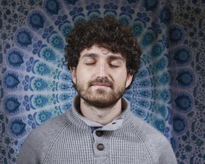 James Sinka, on a dopamine fast, in his apartment in San Francisco.