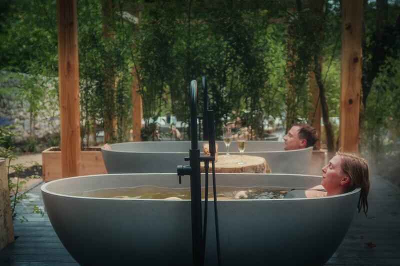 Drumhierny Woodland Hideaway, Co Leitrim. Photograph: Big Style Media