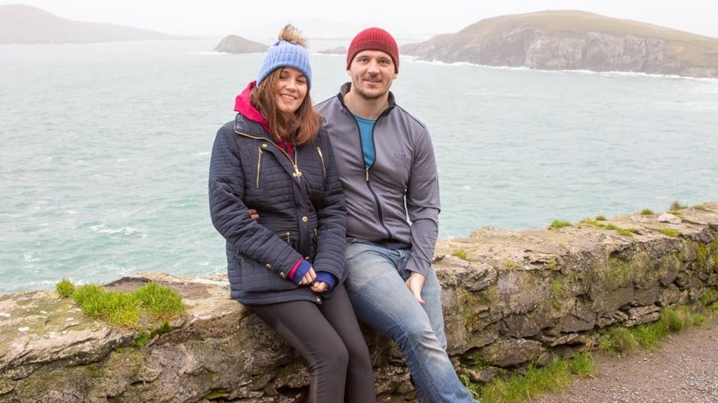 Homeward bound: Michael Russell and Sinead Murphy