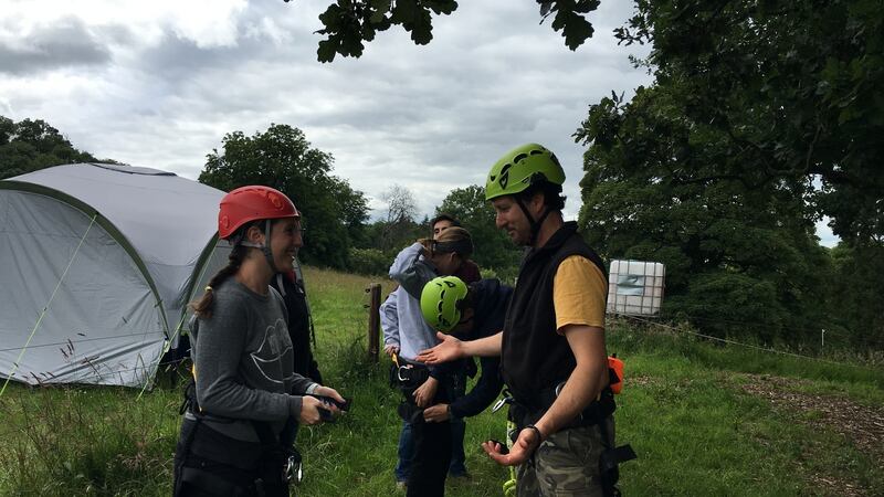 Tree climbers at Rock Farm