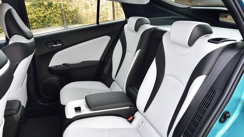 The larger battery fitted to Toyota’s Prius PHV means there is no room for a middle seat in the back - making the car a four-seater