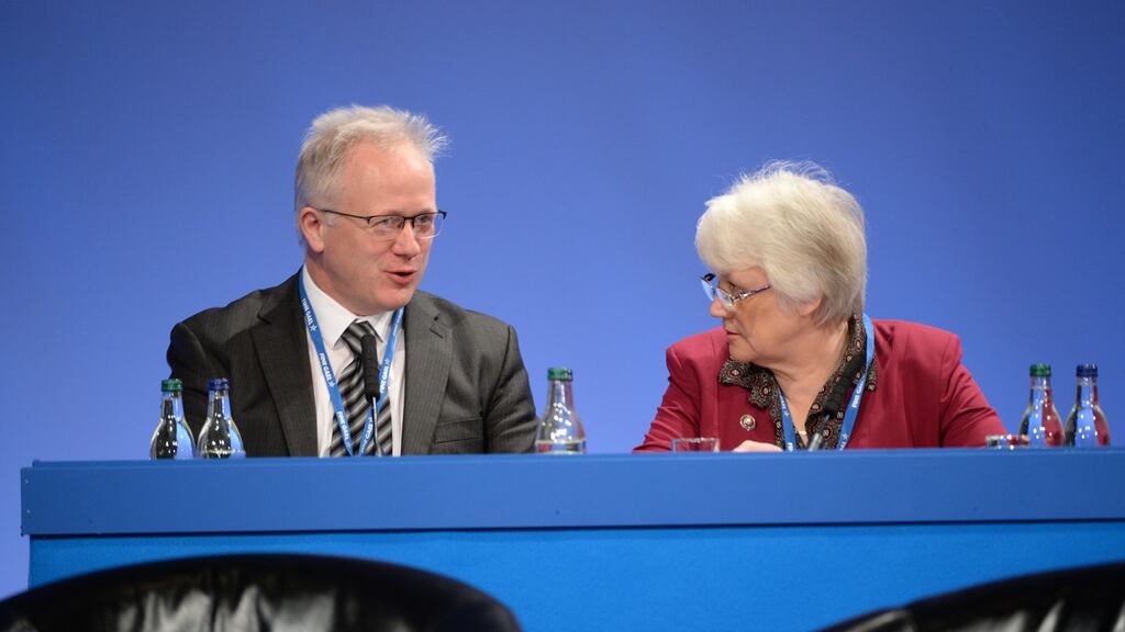 Liam Twomey and Catherine Byrne