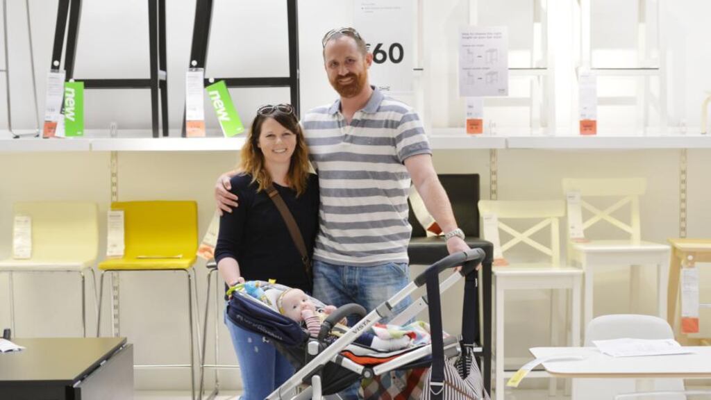 Emma Reilly and Eoin Foley: “It takes the guesswork out of wondering whether things go together or not, because you can see everything. It has its own aesthetic, which is nice.” Photograph: Alan Betson