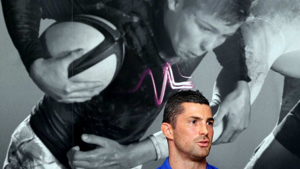 Rob Kearney, Leinster fullback at the launch of Laya healthcare’s Head On concussion management programme. Photograph: Marc O’Sullivan