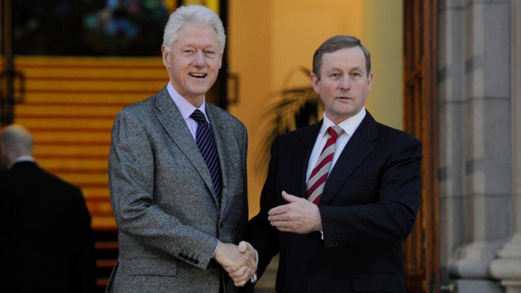“Oh, yes” Enda will tell them. “The only Bill I passed this week was Bill Clinton!” Photograph: Clodagh Kilcoyne