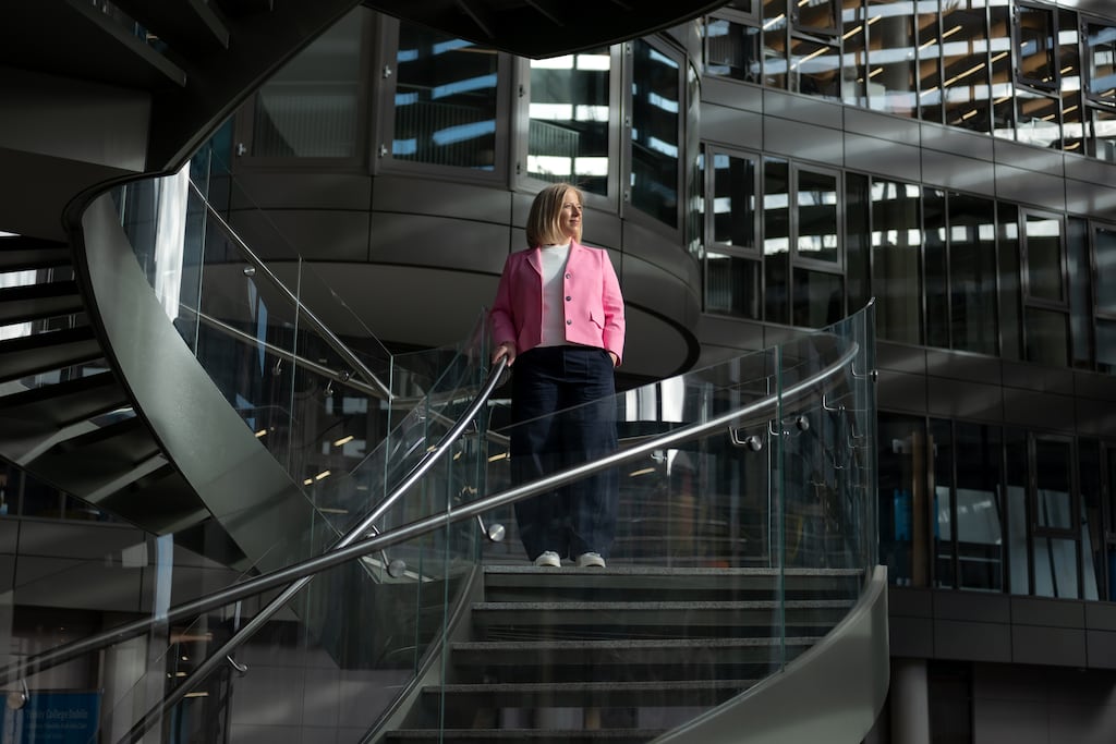 Deloitte’s professional problem solver and transformation architect, Orlagh Tuite, at Trinity Business School, Dublin. Photographs: Mark Henderson
