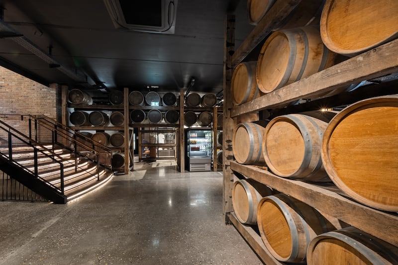 Four large warehouses provide approximately 5,000 sq ft of additional operational or storage space. Photograph: Joleen Cronin