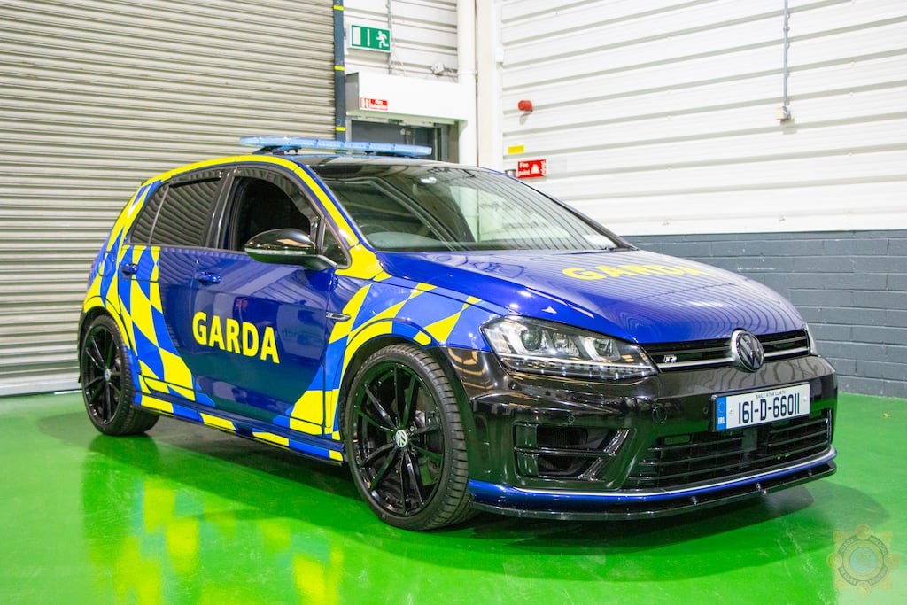 The car was seized during an operation that uncovered large volumes of illegal drugs and unexplained cash. Photograph: An Garda Síochána