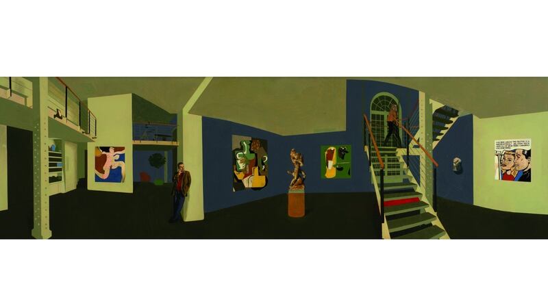 Why, Brad, darling, this painting is a masterpiece! by David Piddock