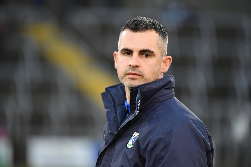 Raymond Galligan: the Cavan manager's priority is to avoid relegation. After that, it’s finishing in mid-table so Cavan can compete in the Sam Maguire this summer. Photograph: Andrew Paton