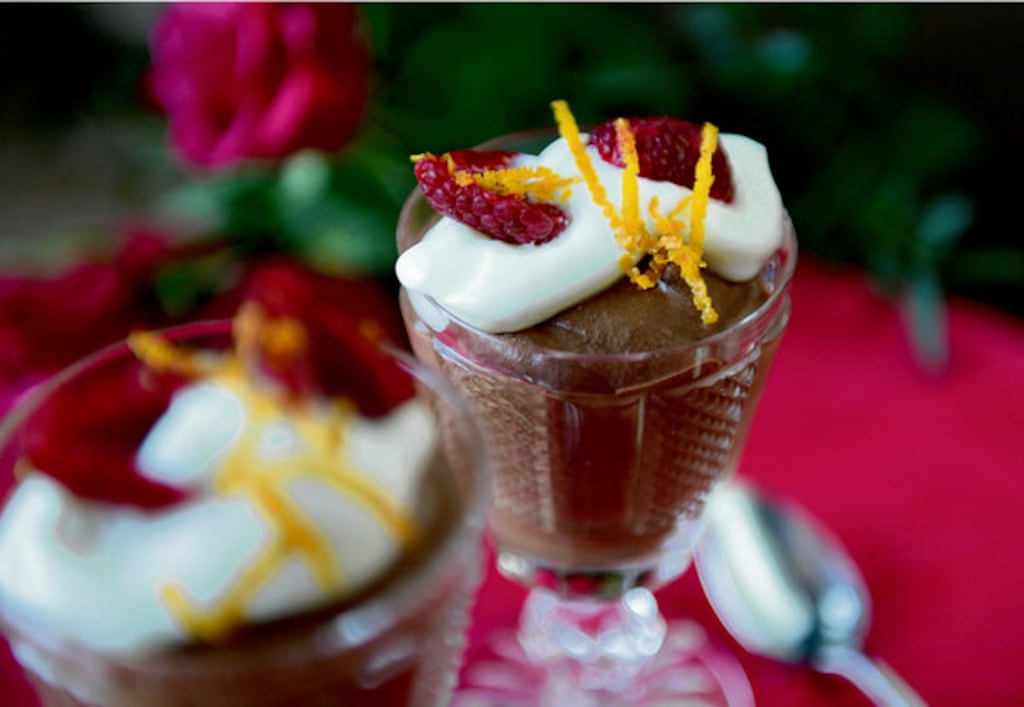 Chocolate orange mousse. Photograph: Dara mac Donaill