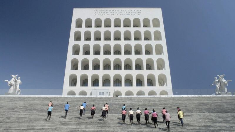 Nina Fischer & Maroan el Sani, Freedom of Movement, film still, at the MART Gallery