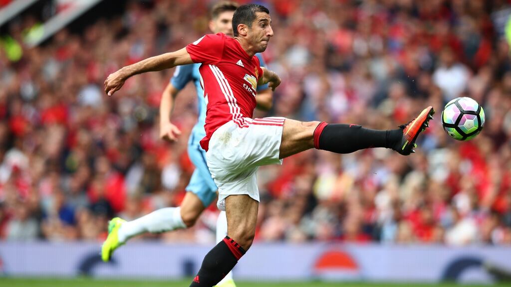 Henrikh Mkhitaryan has not played for Manchester United since being taken off at half-time in the English Premier League defeat to Manchester City on September 10th. Photograph: Clive Brunskill/Getty.