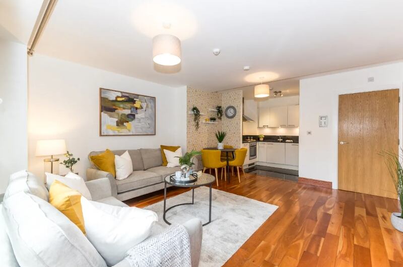 25 The Garden House, Waterfall Avenue, Dublin 3: Home is completely turnkey, with a bright living/dining/kitchen space.