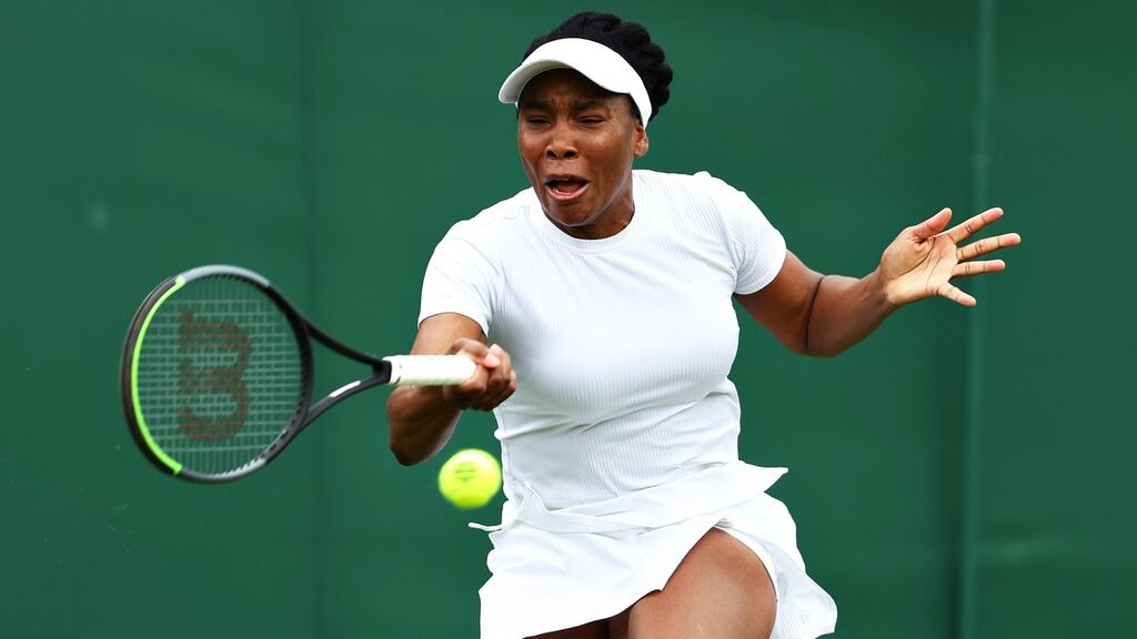 Veuns Williams is through to the second round at Wimbledon. Photograph: Julian Finney/Getty