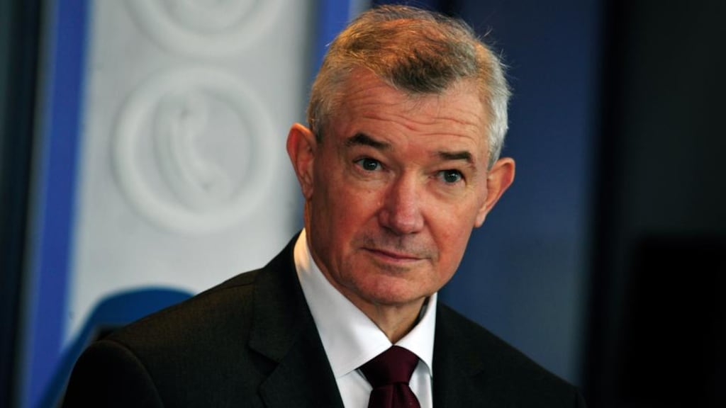 Richie Boucher Group Chief Executive and Bank of Ireland Group pictured at the companies preliminary results for 2014, in a new branch of Bank of Ireland in Grand Canal Square. Photograph: Aidan Crawley