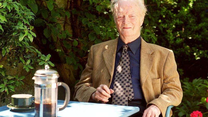 Ben Kiely at home on Morehampton Road, Dublin, in July 1999. Photograph: Dara Mac Dónaill