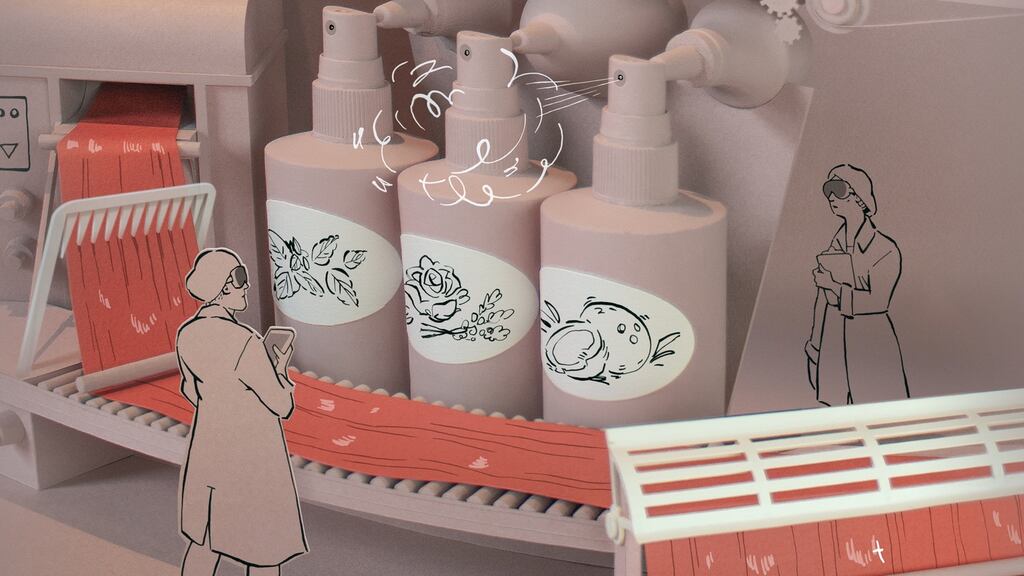 A start-up called Prose uses a quiz and AI algorithms to create each customer’s ideal product. The company has shipped 110,000 bottles and will reach $1 million in monthly sales on it first birthday next month. Photograph: Jeff Hinchee/The New York Times