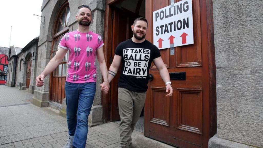 Without the  vote of the 18- to 34-year-olds, simple demographics would have stacked the deck in favour of a No vote. Photograph: Paul Faith/AFP/Getty Images