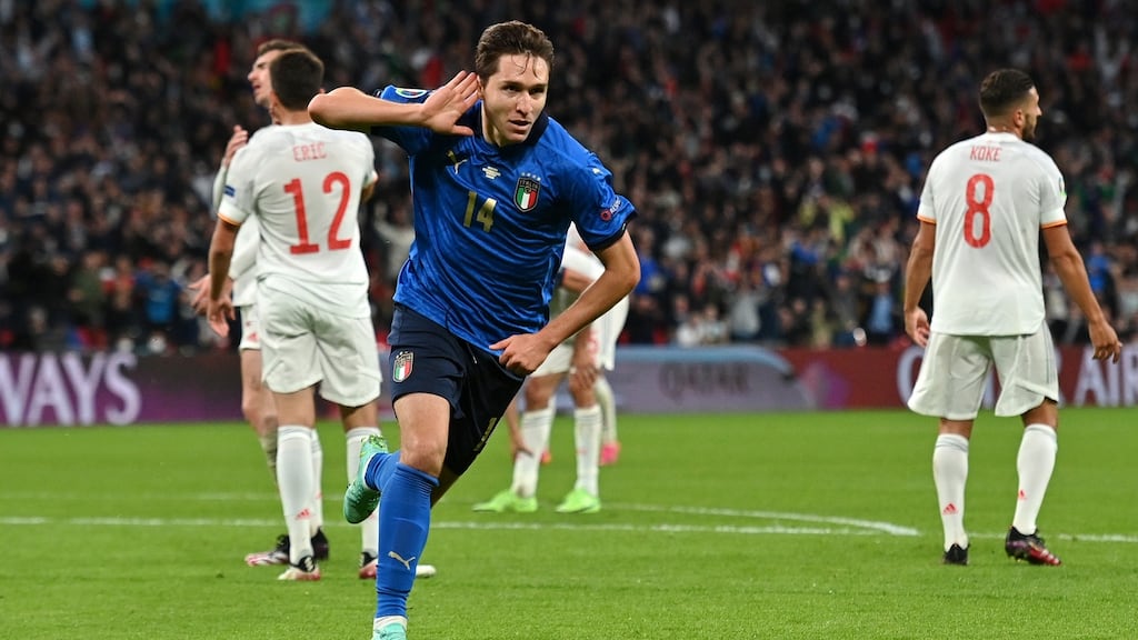 Federico Chiesa could be one of the stars of Serie A after lighting up Euro 2020. Photo: Justin Tallis - Pool/Getty Images