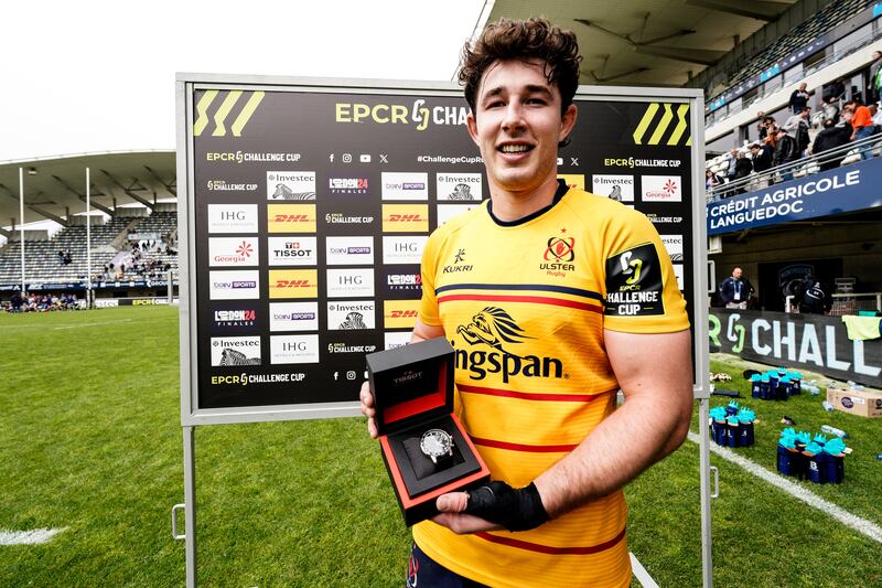 Player of the Match David McCann of Ulster. Photograph: Dave Winter/Inpho