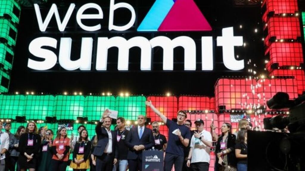 Web Summit will hold an in-person even in November. Photograph: Miguel Lopes/EPA
