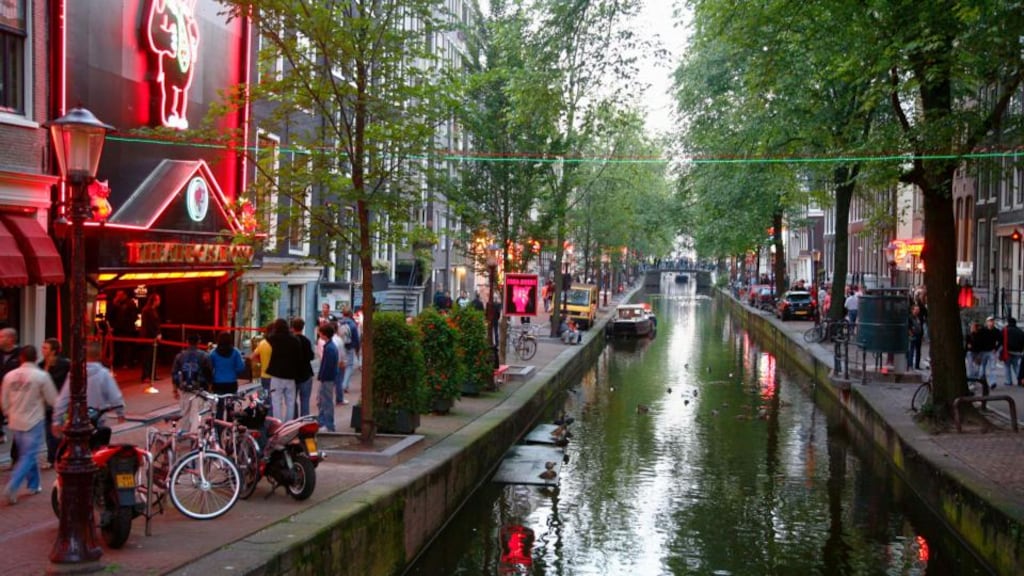 The red light district in Amsterdam. Dutch police have warned that drug dealers in the city are selling heroin in place of cocaine to unsuspecting tourists.