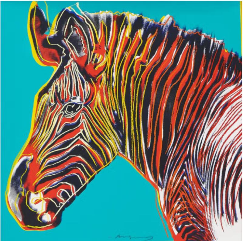 Grevy's Zebra by Andy Warhol