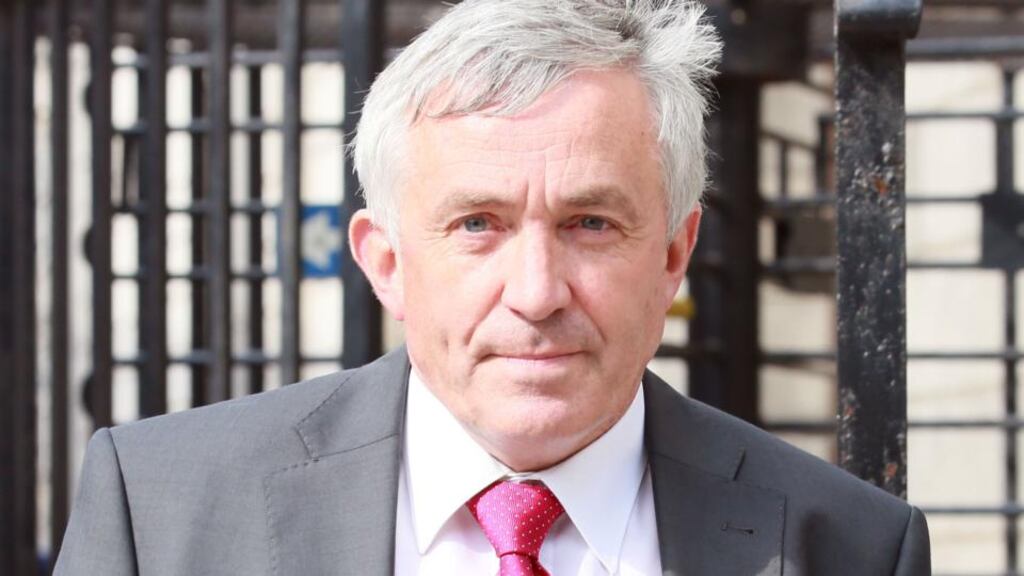 Developer Michael O’Flynn leaving the Four Courts after yesterday’s High Court hearing. Photograph: Collins Courts