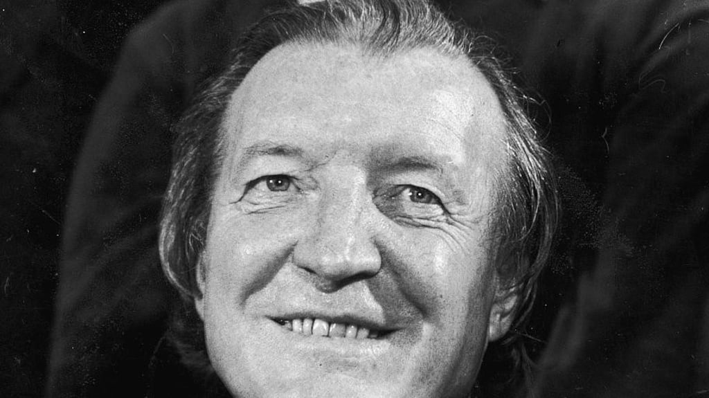 Charles Haughey speaking to a press conference at Leinster House after his election as Fianna Fáil leader. Photograph: Peter Thursfield