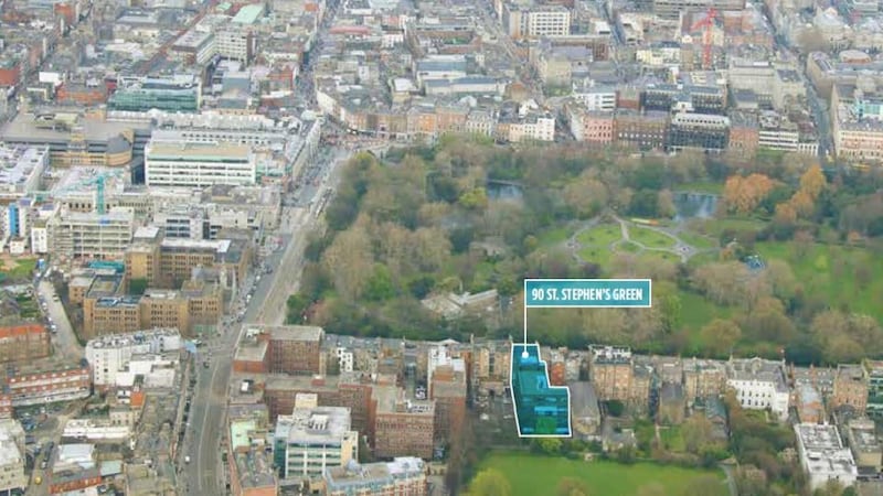 The Standard Life  offices back on to Iveagh Gardens
