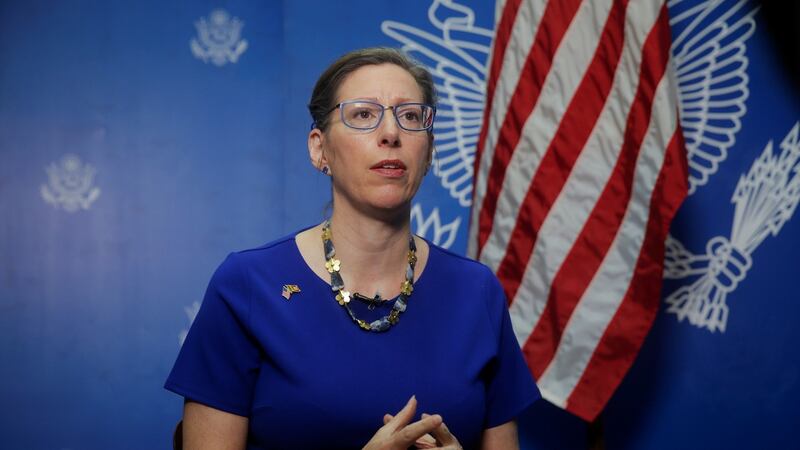 US ambassador to Sri Lanka Alaina Teplitz. Photograph: Thomas Peter/Reuters