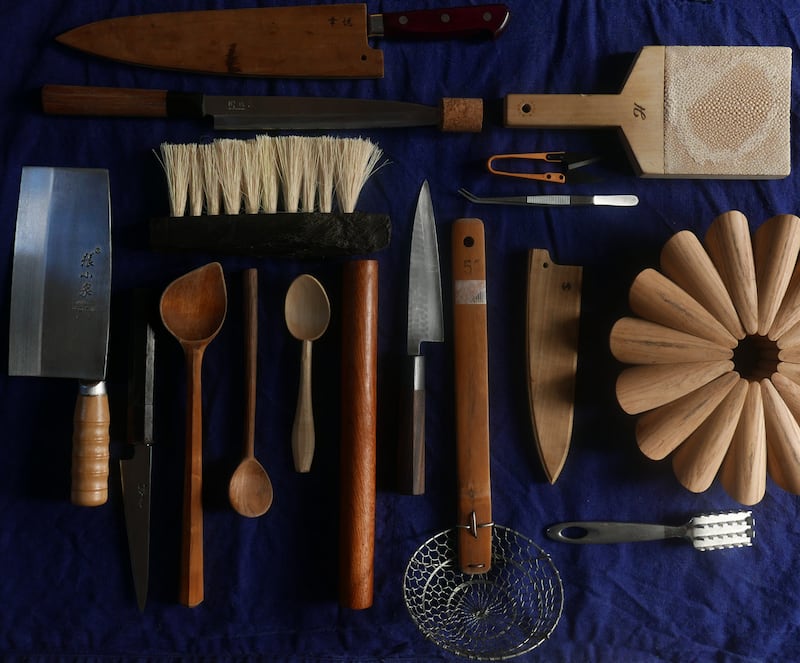 Some of Cúán Greene’s favourite pieces include several spoons by Éamonn of O’Sullivan of Ennistymon-based Hewn