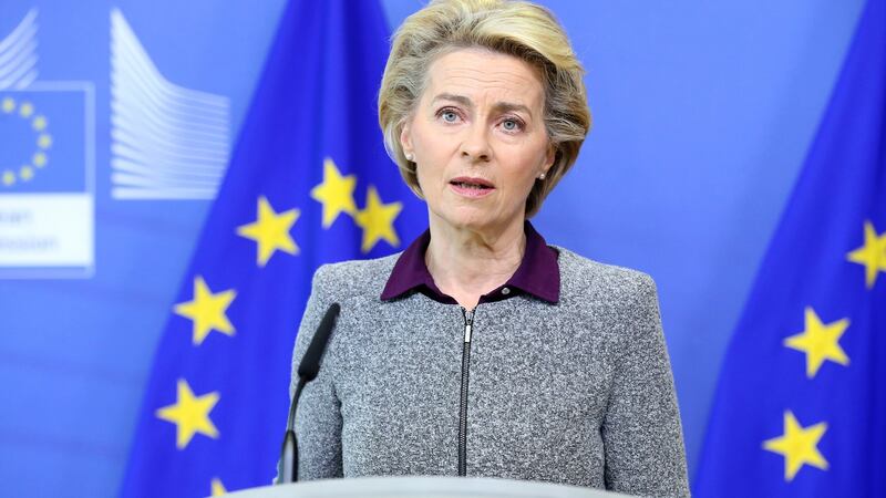 European Commission president Ursula von der Leyen has instructed the Government to suggest a man and a woman as candidates to replace former commissioner Phil Hogan. Photograph: Francois Walschaerts/EPA