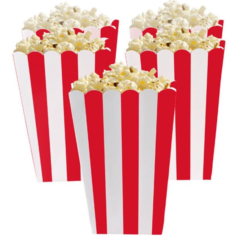 Popcorn boxes, €4.99 from Party Delights.