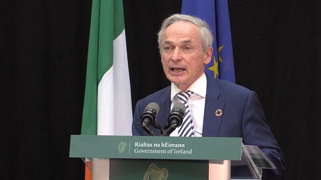 Minister for Communications Richard Bruton said there was ‘nothing underhand’ in the Government decision to publish significant documents in relation to the national broadband plan on Wednesday. Photograph: Michelle Devane/PA Wire