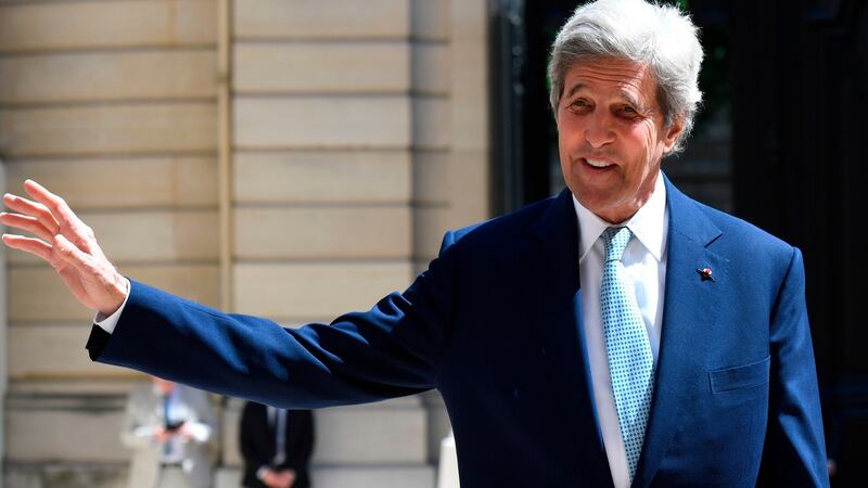 Former US secretary of state John Kerry has been appointed as a special envoy on climate change. Photograph: Bertrand Guay/AFP via Getty Images
