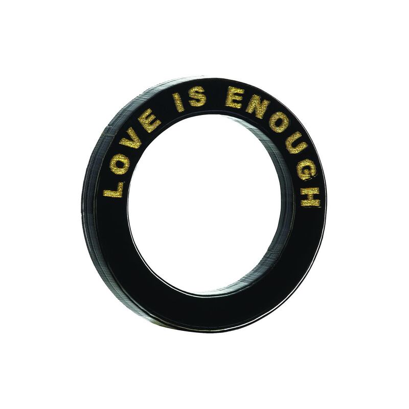 ‘Love is Enough’ ring, £15 (approx €20), Tatty Devine