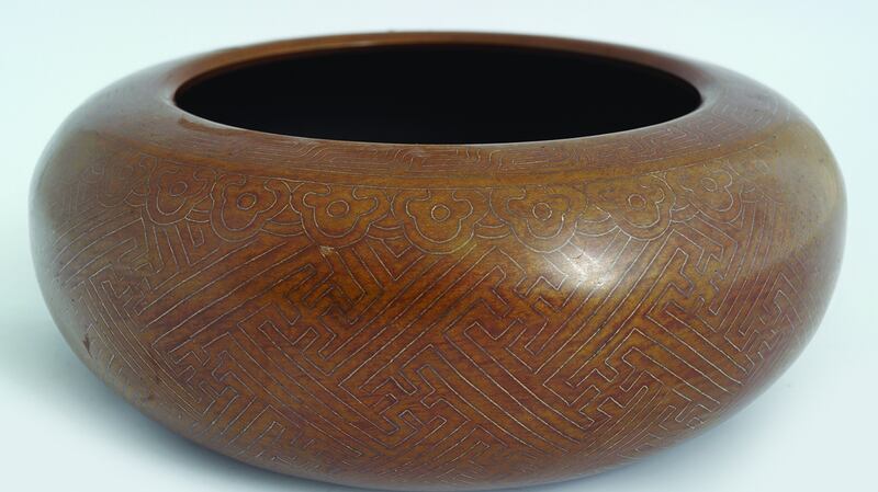 Lot 123 Bronze and silver censer €200– €300 at Sheppard’s