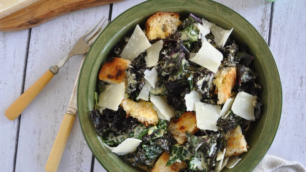 Kale Caesar salad