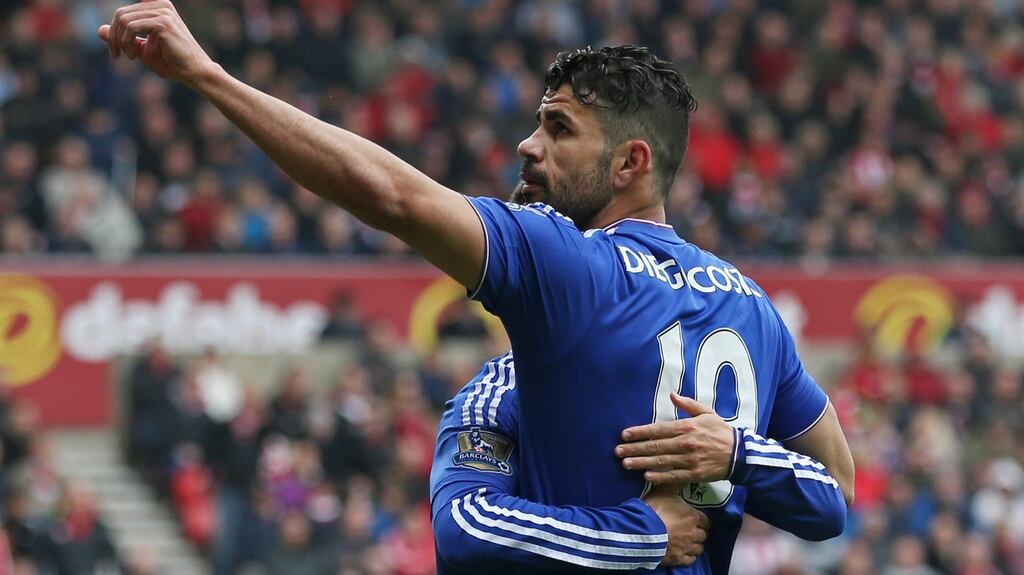 Chelsea striker Diego Costa is the latest potential big-name signing to have been linked with a move to China. Photograph: Russell Cheyne/Reuters