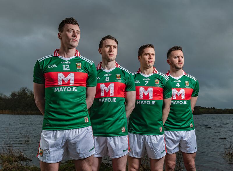 Launching the Vintage Mayo Day Jersey. Photograph: Michael Mc Laughlin