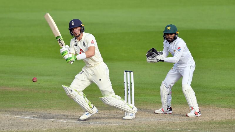 Jos Buttler’s 75 helped England to a three wicket win over Pakistan at Old Trafford. Photograph: Dan Mullan/PA