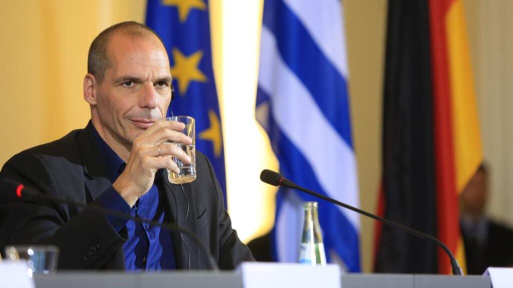 Yanis Varoufakis, Greece’s finance minister, had a testy meeting with his German equivalent Wolfgang Schäuble on Thursday Photograph: Bloomberg