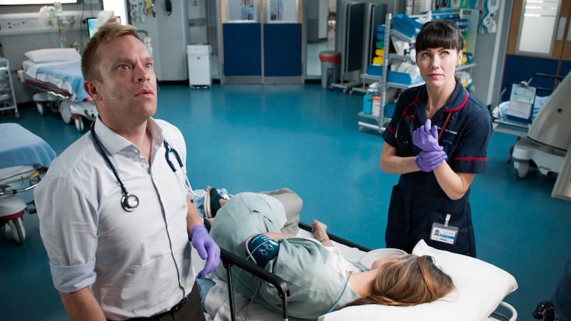 William Beck and Kirsty Mitchell in Casualty