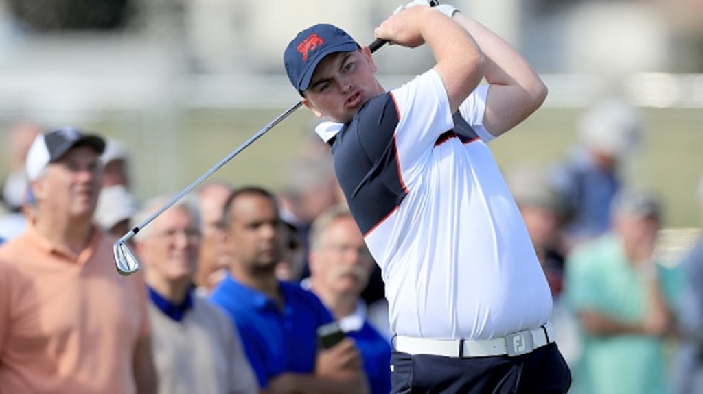 Caolan Rafferty topped the 54-hole qualifier. Photograph: David Cannon/Getty Images