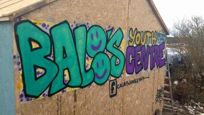Under threat: Baloo’s Youth Centre, Gráine Hassett’s most recent project in Calais